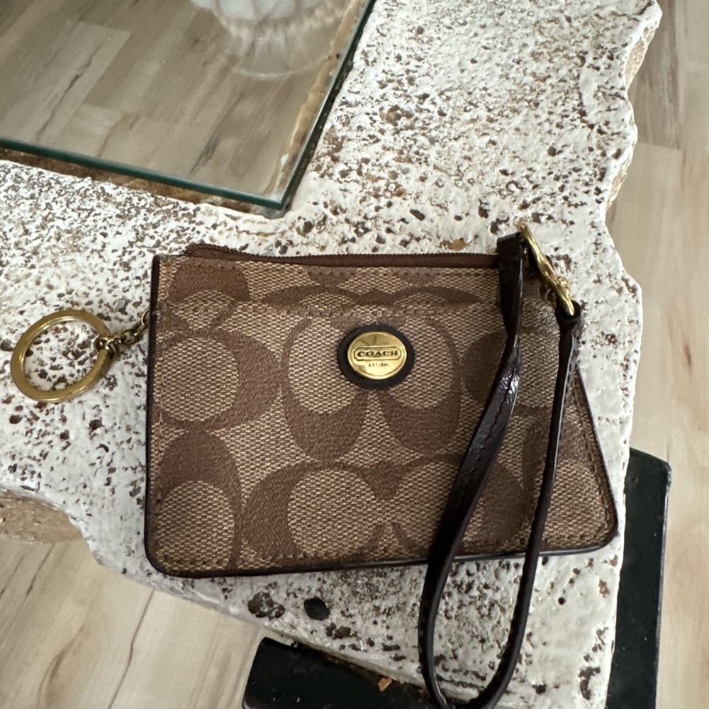 Coach card holder wristlet